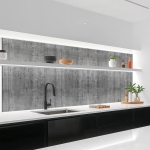 Mobile Preview: Küchenrückwand Platte Roher Beton-Look Hauptbild 1